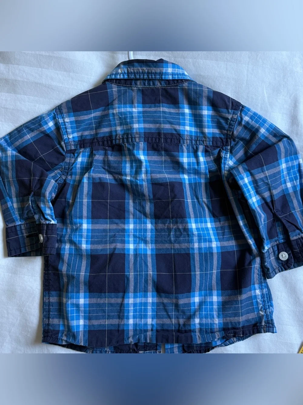 Classic OshKosh B'gosh Long-Sleeve Plaid Button-Down Shirt Sz 18 Months